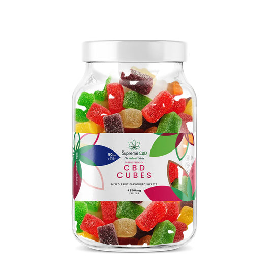 CBD Large Super Strength Fruit Cubes - Large Tubs (4800mg)