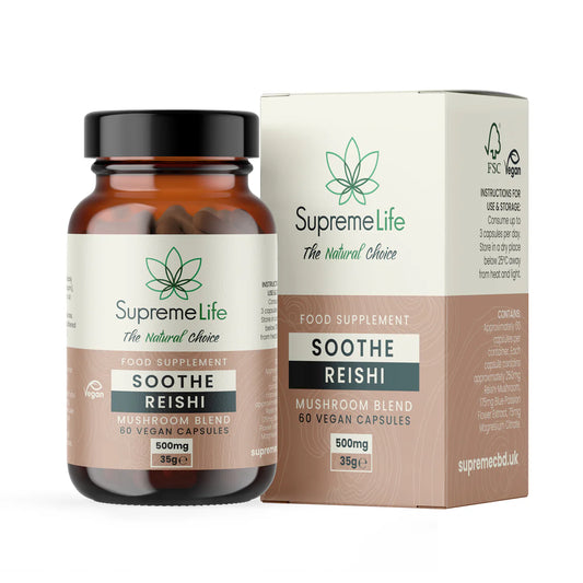 Reishi Vegan Capsules - Soothe (500mg)